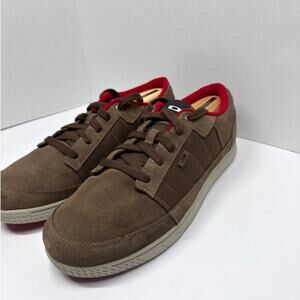 Y2K Oakley Sneakers Chunky Skateboarding Casual Icon Brown Suede Shoes Mens 12